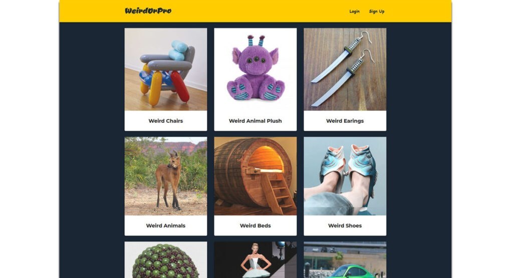 Weird Or Pro Homepage 1024x555