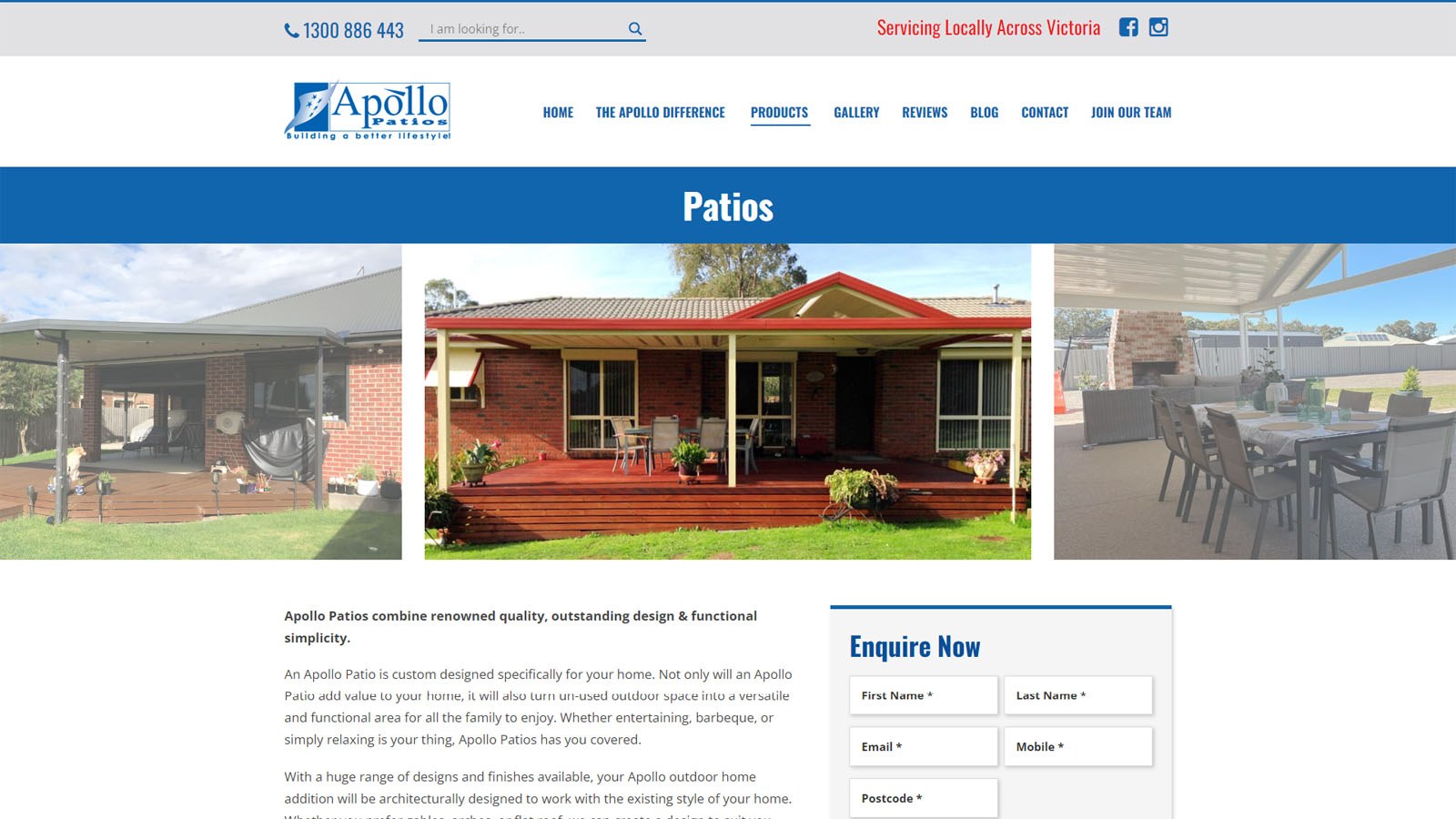 Apollo patios vic patios